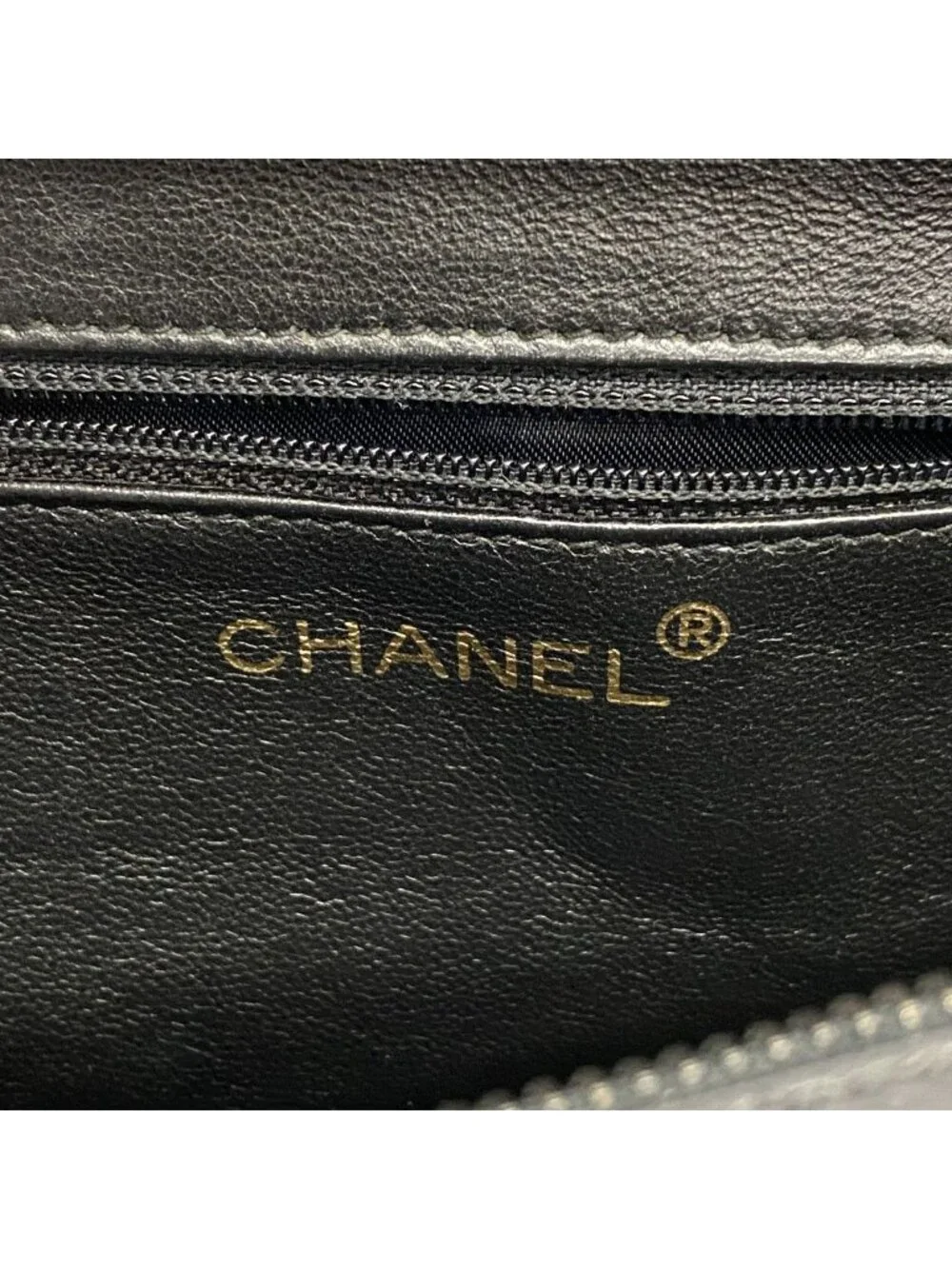 Chanel Handbag Caviar Leather Black Cles Dies